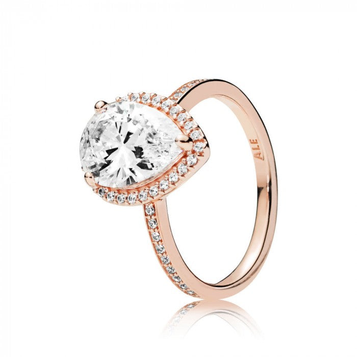 Radiant Drop Rose Ring