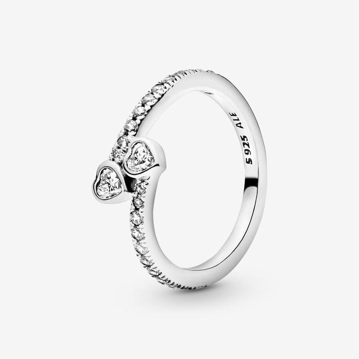 Bague Deux cœurs entrelacés