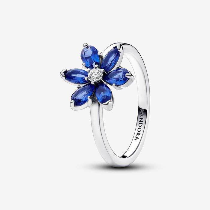 Herbarium Blue Flower Ring