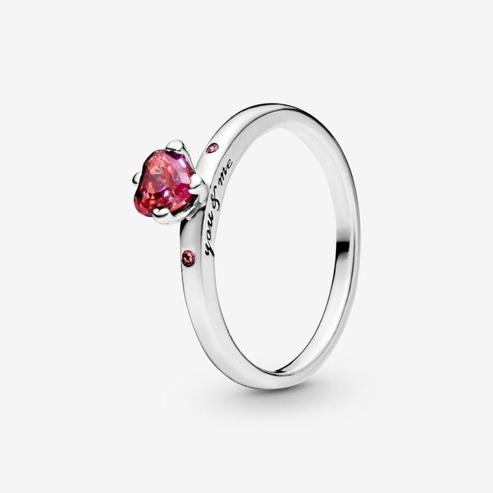 Red Solitaire Ring
