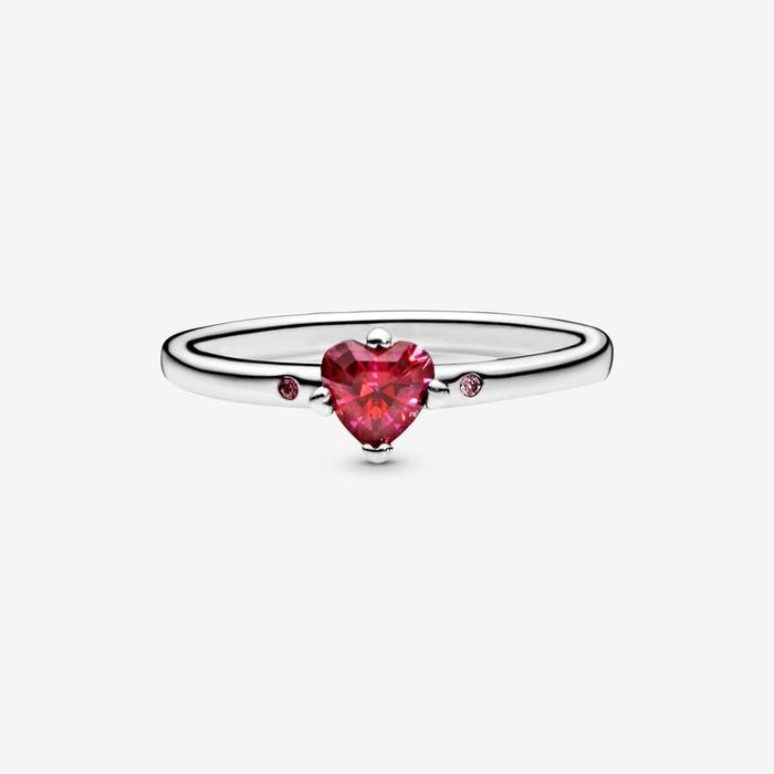 Red Solitaire Ring