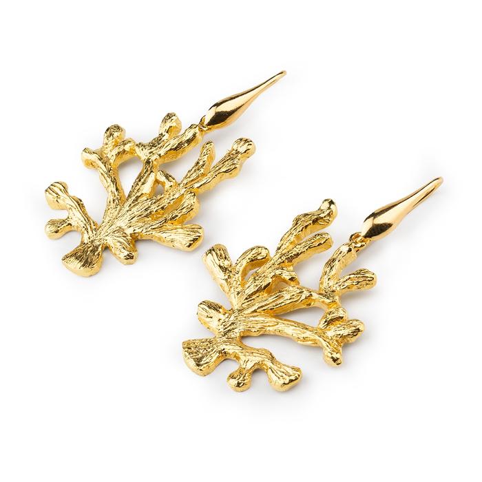 Orecchini  Gold Corallo
