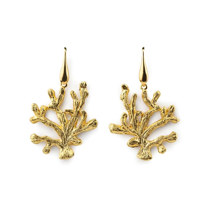 Orecchini  Gold Corallo
