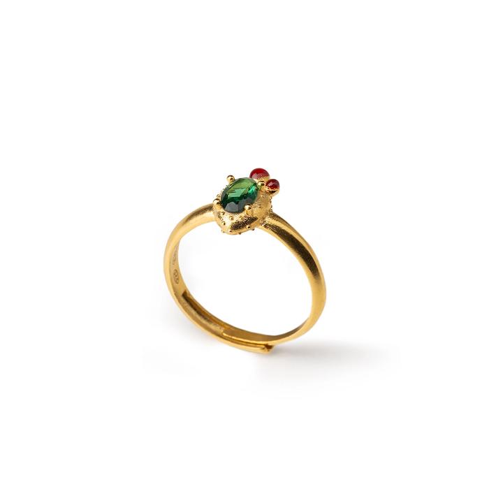 Anello Mini Pala di Fico Gemma