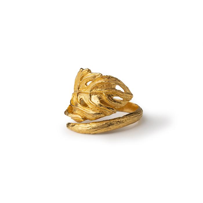 Anello Monstera Gold