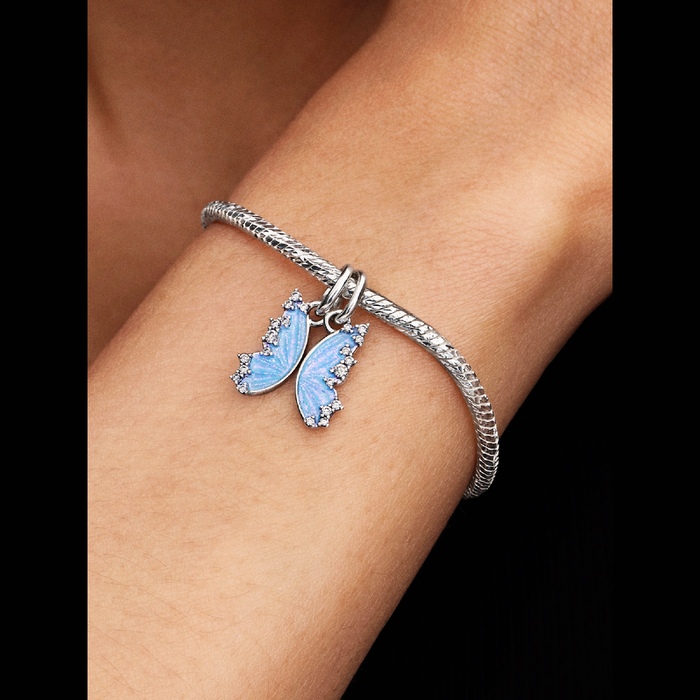Bracciale maglia snake sfaccettata con chiusura a cuore