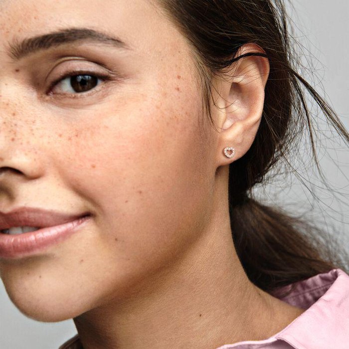 Boucles d'oreilles en forme de cœur