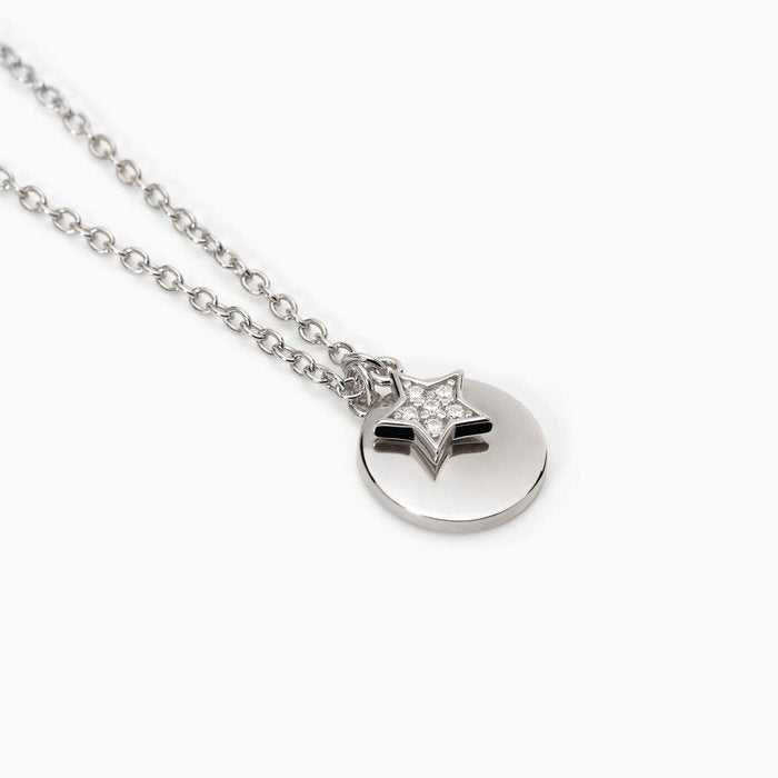 ONLY YOURS Silver Pendant Choker