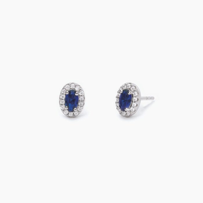 COOL OR RÉTRO? Synthetic Sapphire Earrings