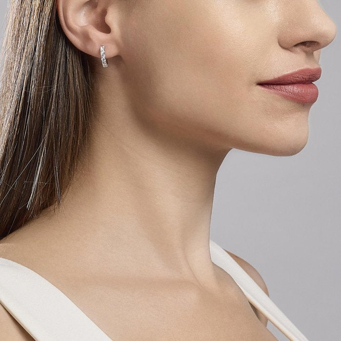 SOIRÉE Zirconia Hoop Earrings