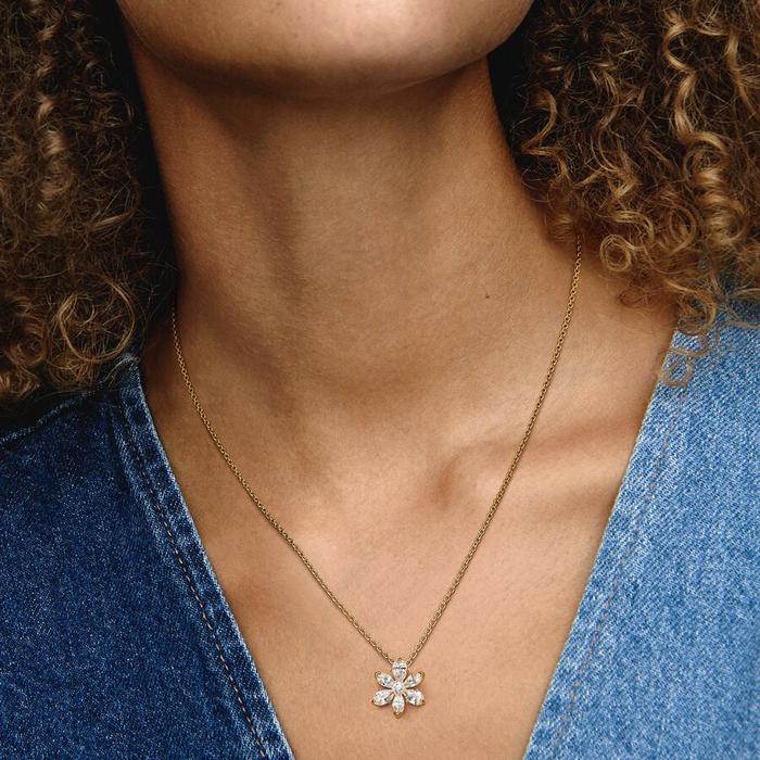 Herbarium Pendant Necklace Bright Flower