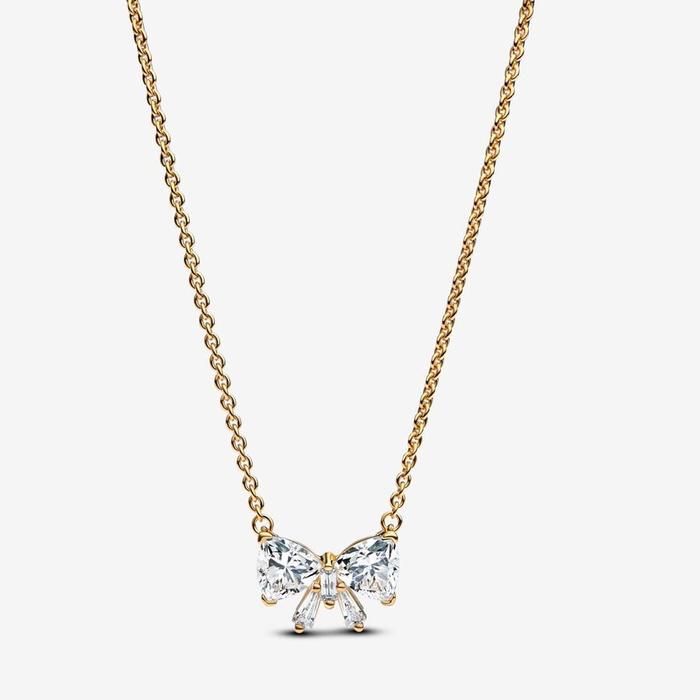Collier grand nœud brillant