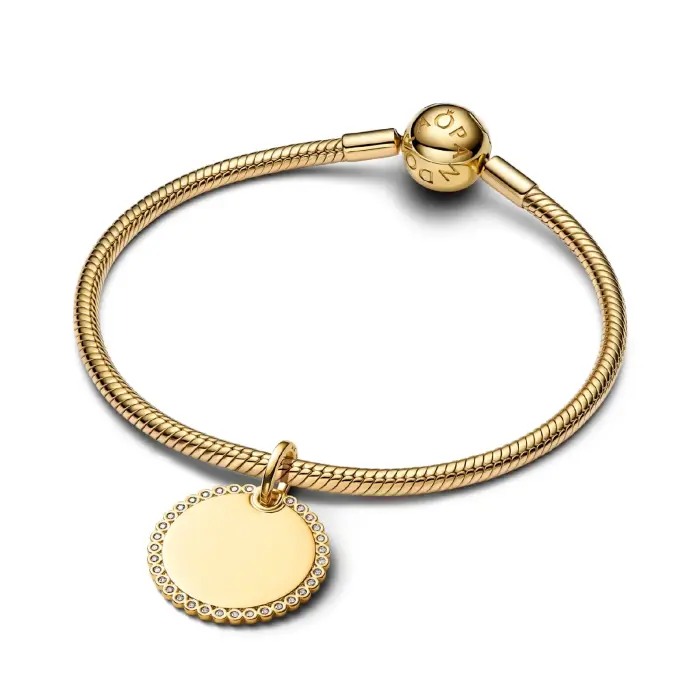Pendente con Medaglia Rotonda Personalizzabile