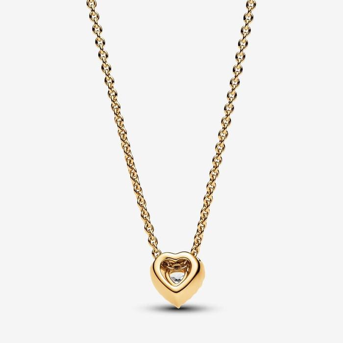 Collier cœur en relief