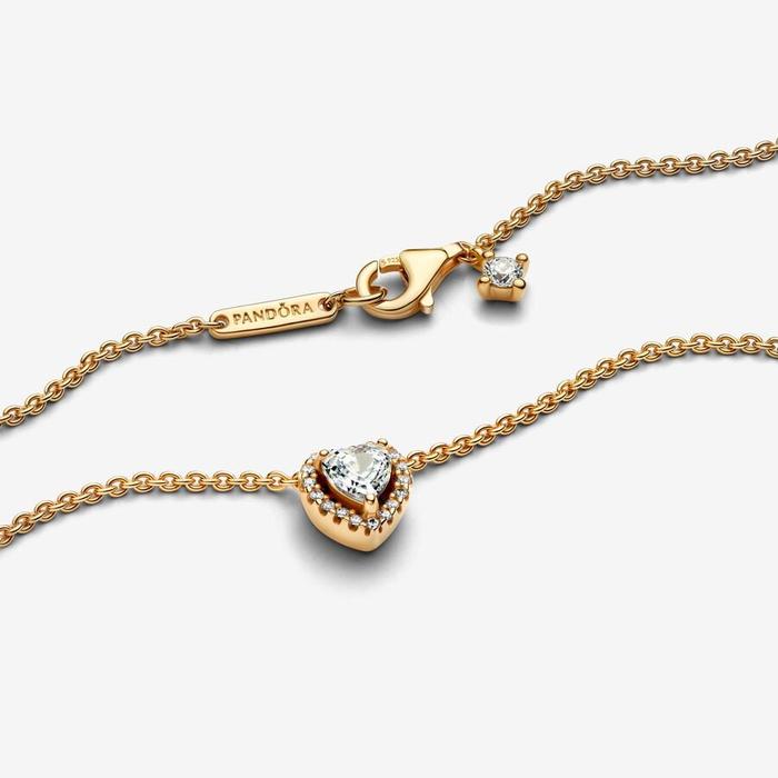 Collier cœur en relief