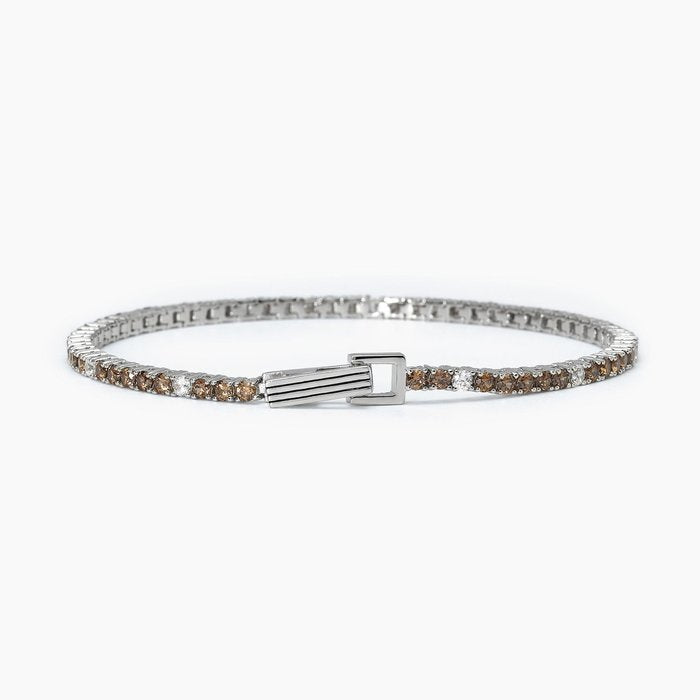 Bracelet tennis marron et blanc TENNIS CLUB