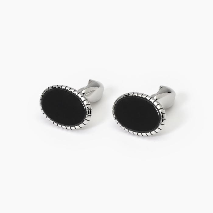 DUO Black Agate Cufflinks