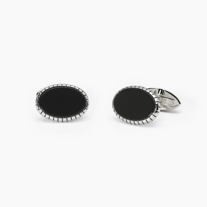 DUO Black Agate Cufflinks