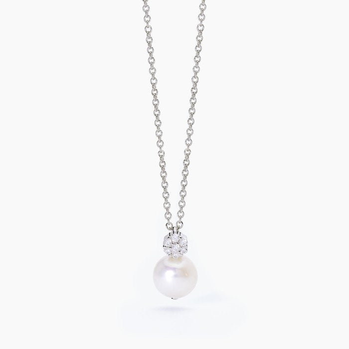 Silver choker with cultured pearl FIOR FIORE
