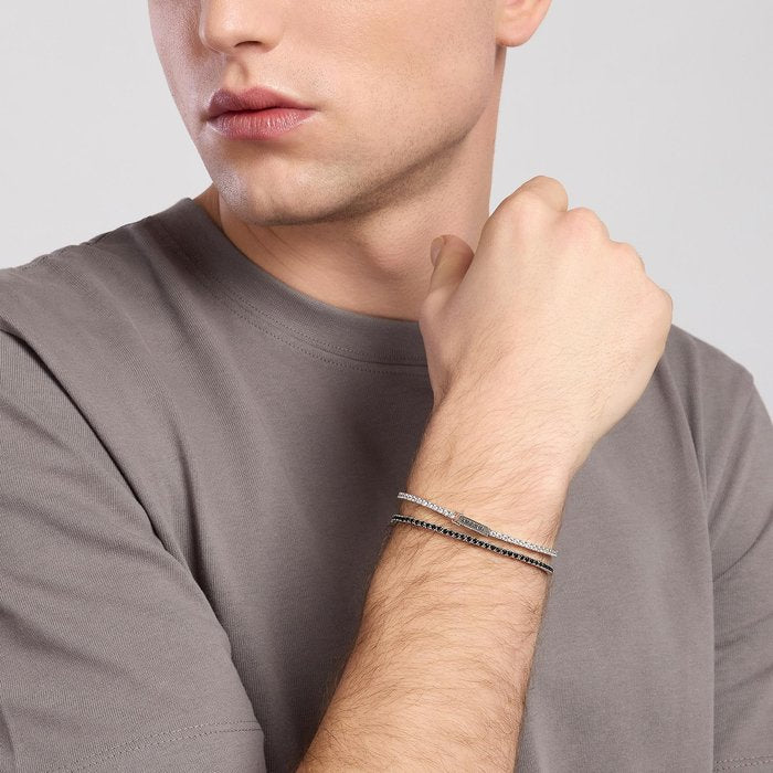 Bracelet tennis homme avec zircone blanche TENNIS CLUB