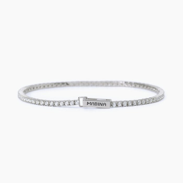 Men's tennis bracelet with white zirconia TENNIS CLUB