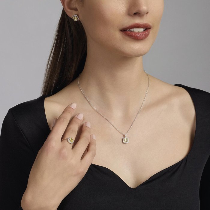Girocollo in argento con zirconi Lemon COOL OR RÉTRO?
