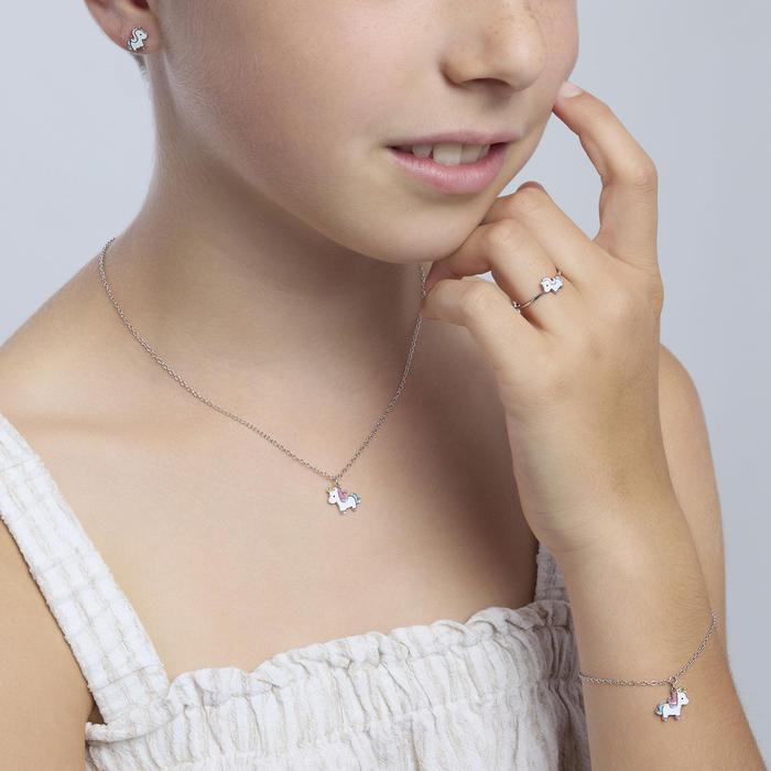 Boucles d'oreilles licorne en argent LICORNE MAGIQUE