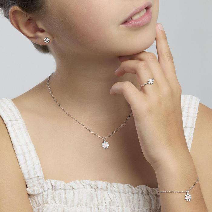 Orecchini in argento con margheritina DAISY