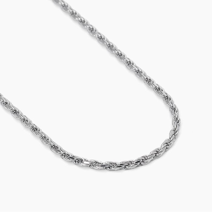 EVERY DAY Rope Chain Silver Necklace
