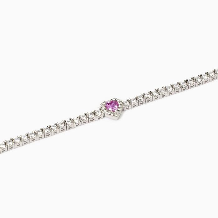 Bracelet de tennis pour femme avec tourmaline synthétique Love Affair