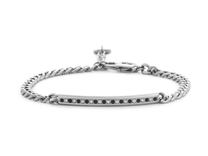BRACCIALE ACCIAIO E ZIRCONI