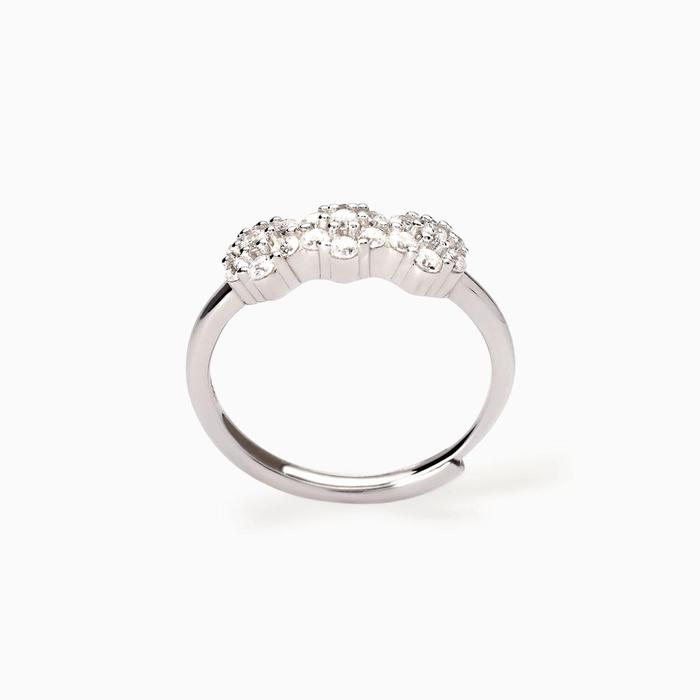 Silver ring with flower elements Fior Fiore