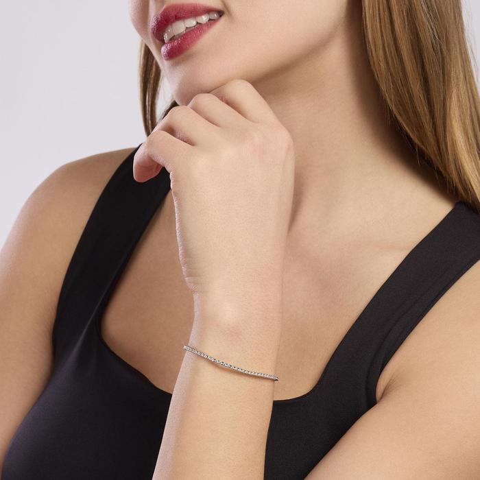 Tennis Club Silver Zirconia Tennis Bracelet