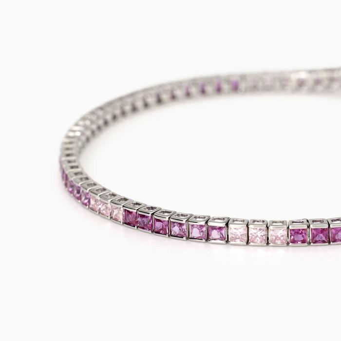 Bracciale tennis con tormaline sintetiche Tennis Club