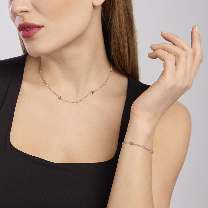 Girocollo con cuori e zirconi Sky Love