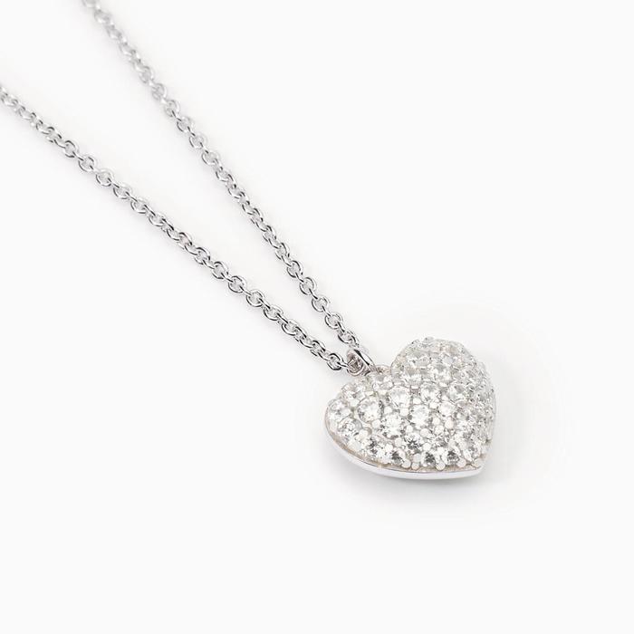 Girocollo con cuore in zirconi Gesto D'amore