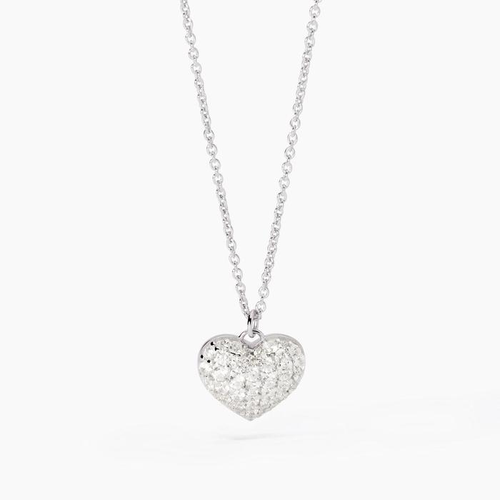 Girocollo con cuore in zirconi Gesto D'amore