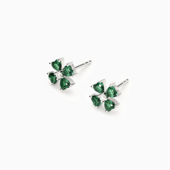 Four Leaf Clover Stud Earrings Find Me