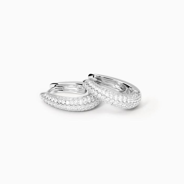 Cleopatra Zirconia Silver Earrings