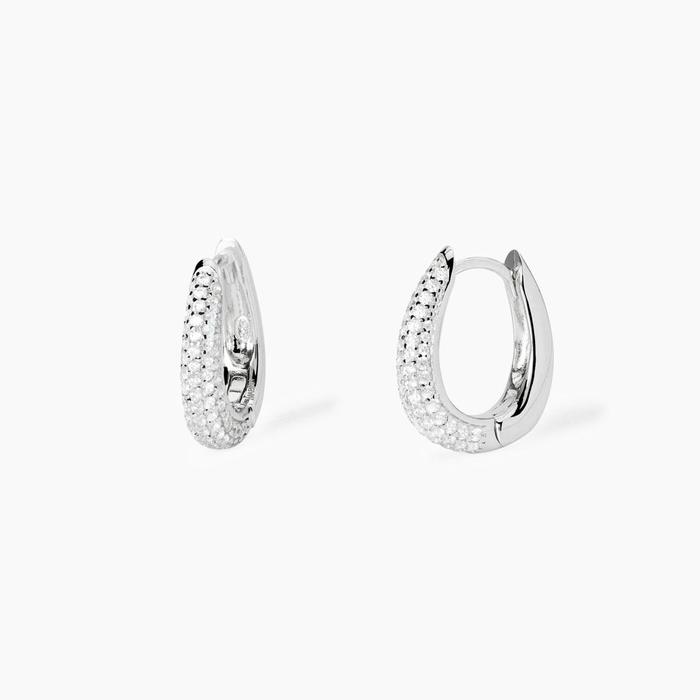 Cleopatra Zirconia Silver Earrings