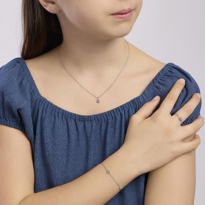 Girocollo da bambina con pendente fiore Fior Fiore