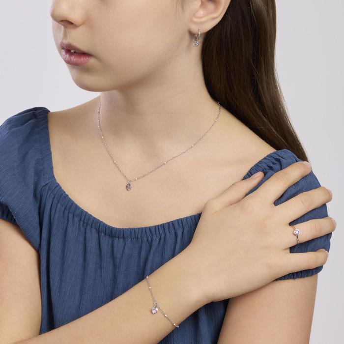 Petit Cœur Heart Hoop Earrings for Girls