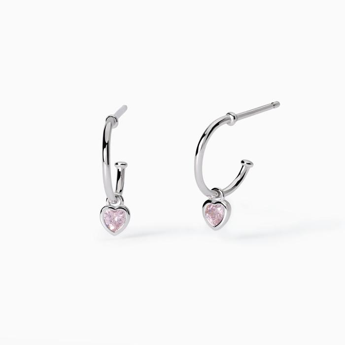 Petit Cœur Heart Hoop Earrings for Girls