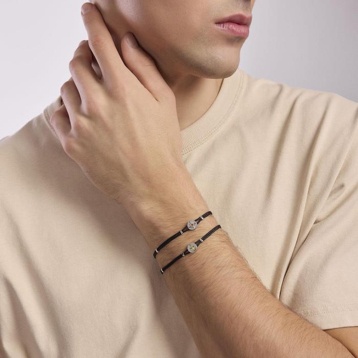 Bracciale uomo con rosa dei venti Cruise