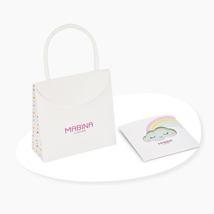 Bracciale neonato con lettera L e diamante Lab-Grown Welcome Baby