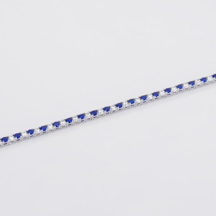 Bracelet de tennis en saphir synthétique Tennis Club