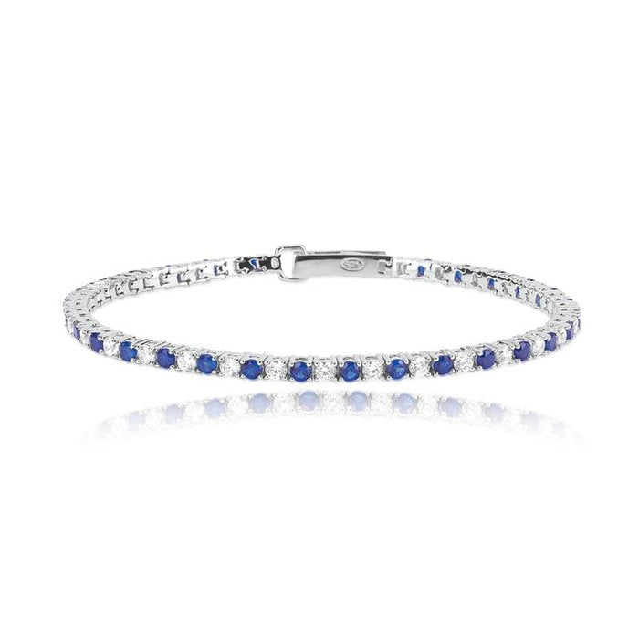 Bracelet de tennis en saphir synthétique Tennis Club