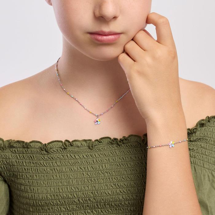 Girls' Choker with Bloom Flower