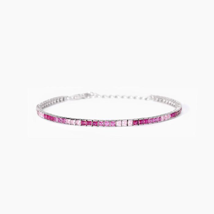 Bracelet de tennis en tourmaline synthétique Tennis Club