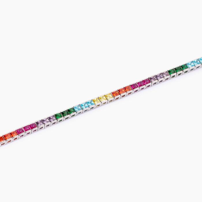 Bracelet de tennis multicolore en zircone Tennis Club